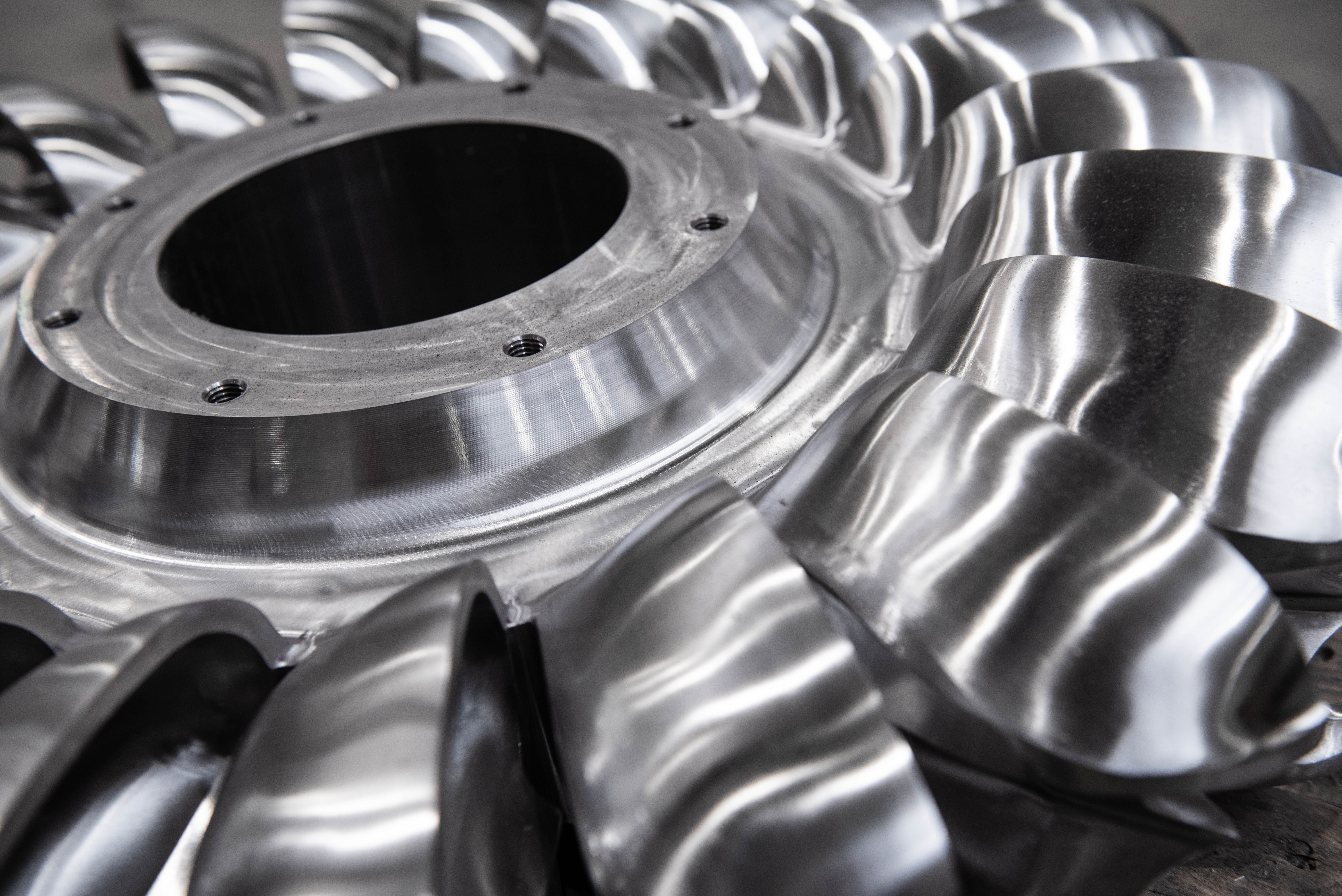 Pelton turbine wheels for hydropower energy CNC TVAR